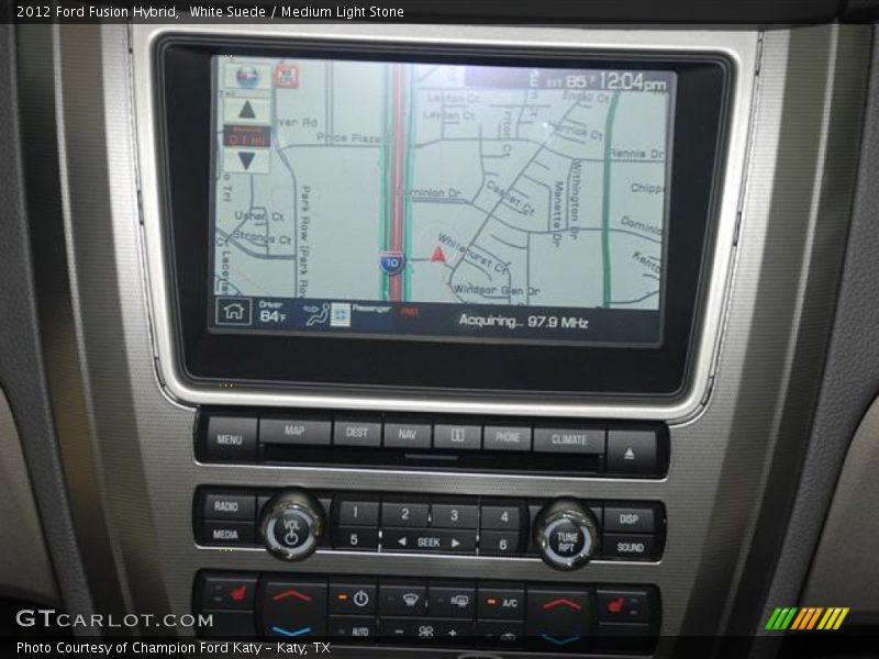 White Suede / Medium Light Stone 2012 Ford Fusion Hybrid