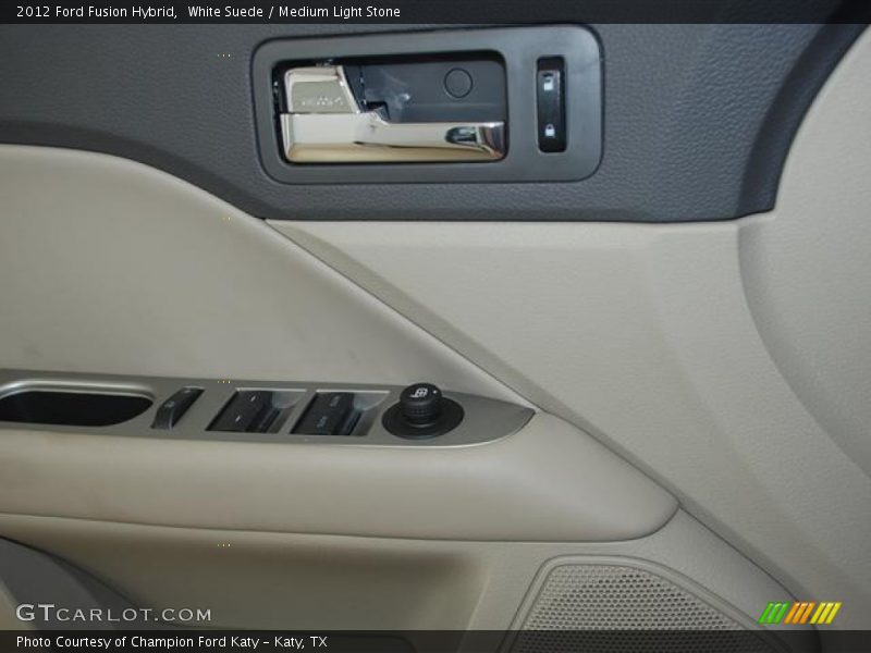 White Suede / Medium Light Stone 2012 Ford Fusion Hybrid