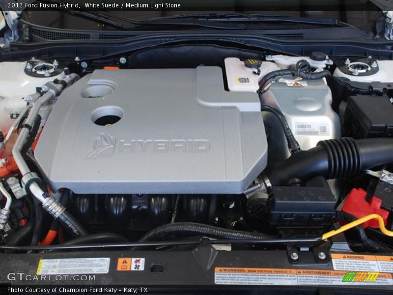 White Suede / Medium Light Stone 2012 Ford Fusion Hybrid
