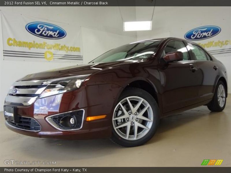 Cinnamon Metallic / Charcoal Black 2012 Ford Fusion SEL V6