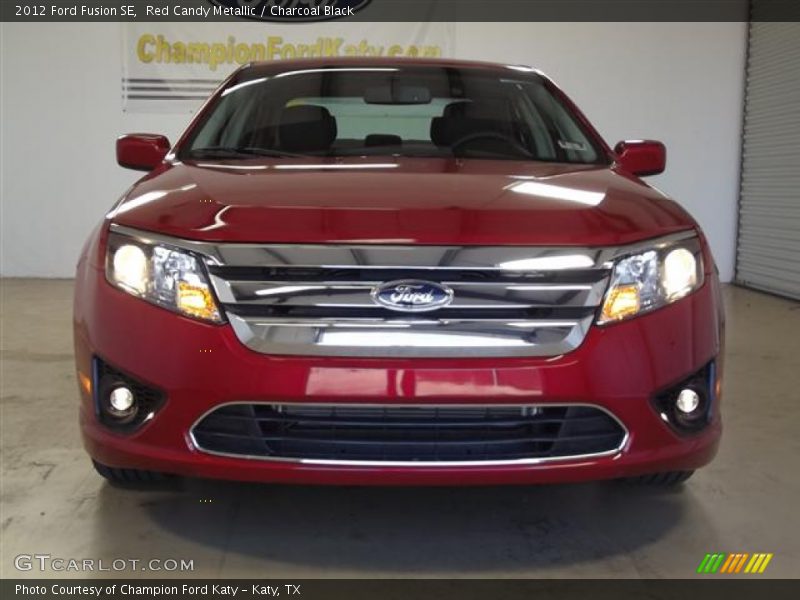 Red Candy Metallic / Charcoal Black 2012 Ford Fusion SE