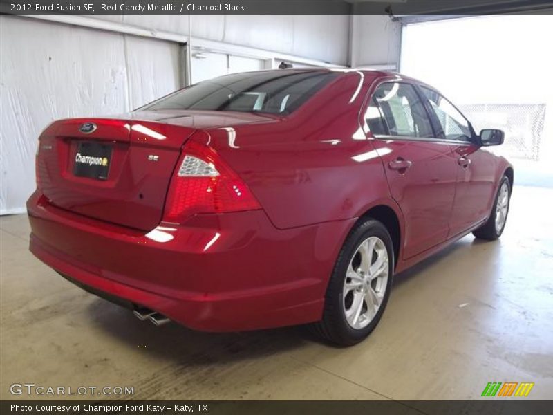 Red Candy Metallic / Charcoal Black 2012 Ford Fusion SE