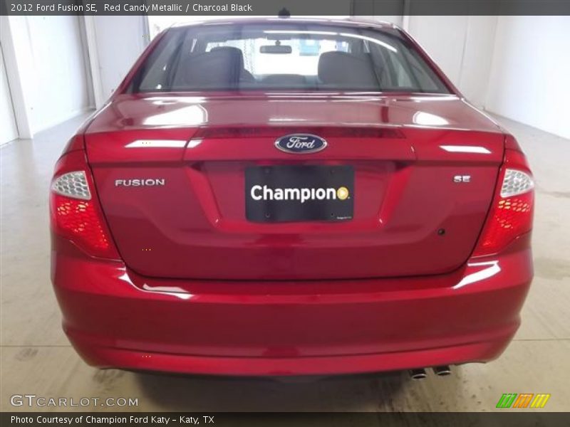 Red Candy Metallic / Charcoal Black 2012 Ford Fusion SE