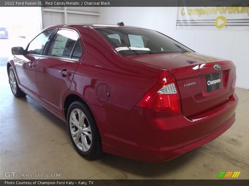 Red Candy Metallic / Charcoal Black 2012 Ford Fusion SE