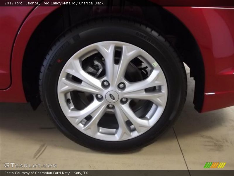 Red Candy Metallic / Charcoal Black 2012 Ford Fusion SE
