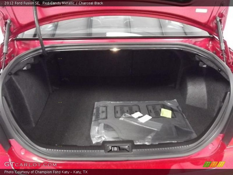 Red Candy Metallic / Charcoal Black 2012 Ford Fusion SE