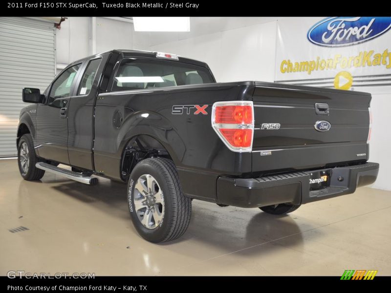 Tuxedo Black Metallic / Steel Gray 2011 Ford F150 STX SuperCab