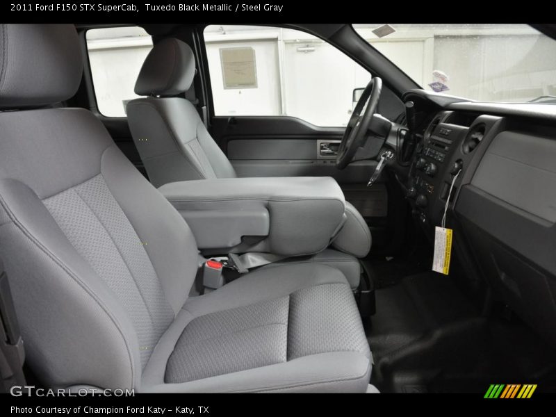 Tuxedo Black Metallic / Steel Gray 2011 Ford F150 STX SuperCab