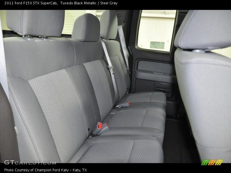 Tuxedo Black Metallic / Steel Gray 2011 Ford F150 STX SuperCab