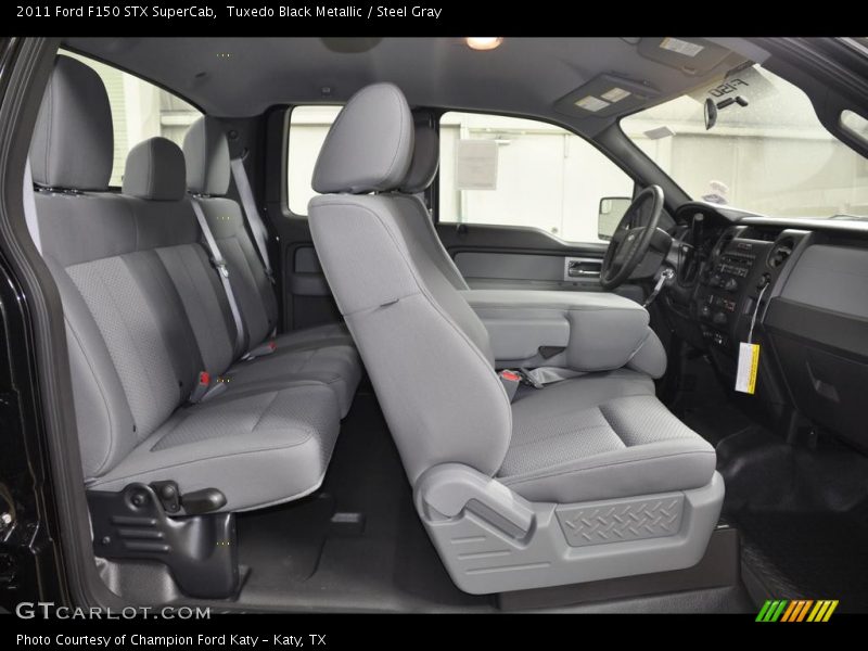 Tuxedo Black Metallic / Steel Gray 2011 Ford F150 STX SuperCab