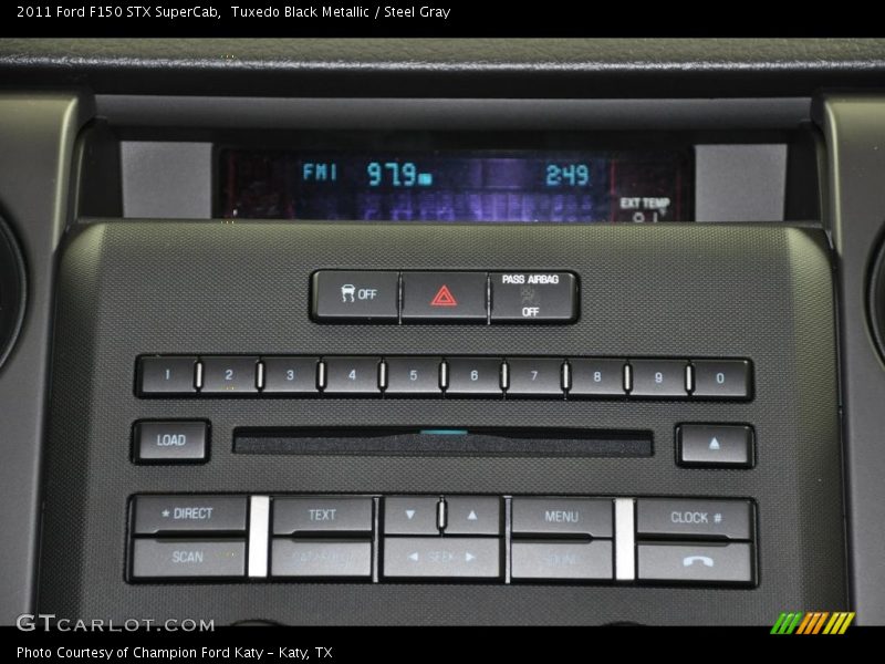 Tuxedo Black Metallic / Steel Gray 2011 Ford F150 STX SuperCab