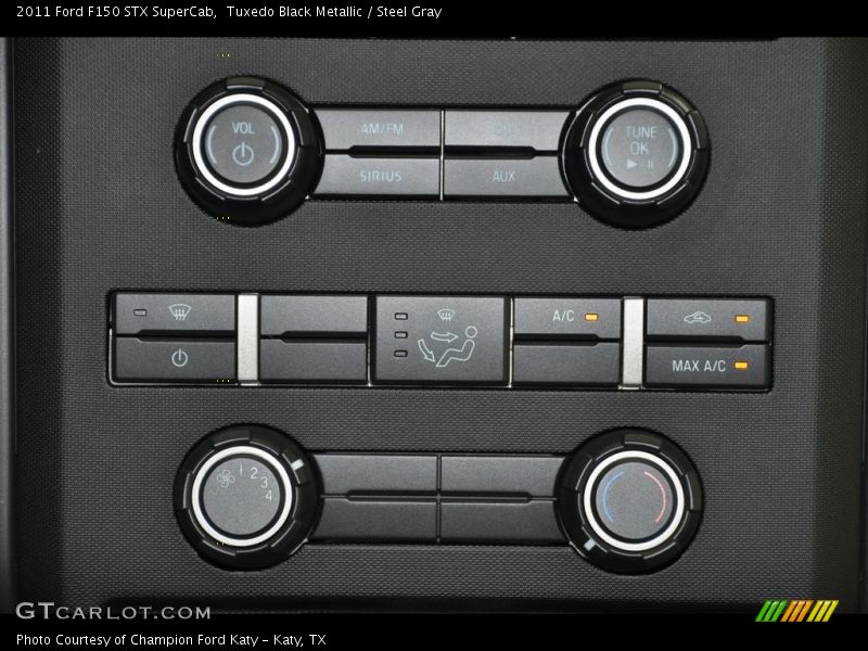 Tuxedo Black Metallic / Steel Gray 2011 Ford F150 STX SuperCab