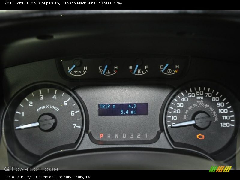Tuxedo Black Metallic / Steel Gray 2011 Ford F150 STX SuperCab