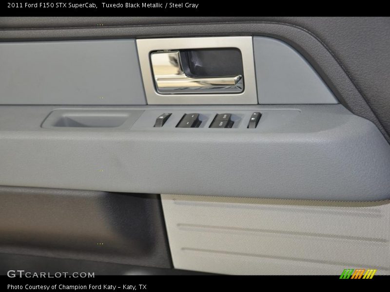 Tuxedo Black Metallic / Steel Gray 2011 Ford F150 STX SuperCab