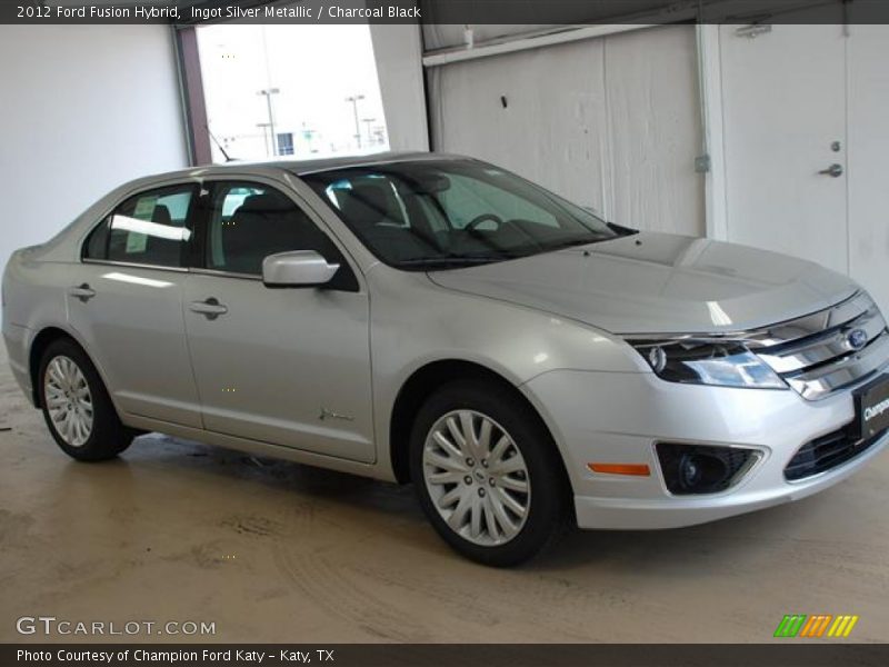 Ingot Silver Metallic / Charcoal Black 2012 Ford Fusion Hybrid