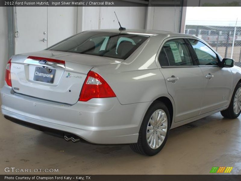 Ingot Silver Metallic / Charcoal Black 2012 Ford Fusion Hybrid