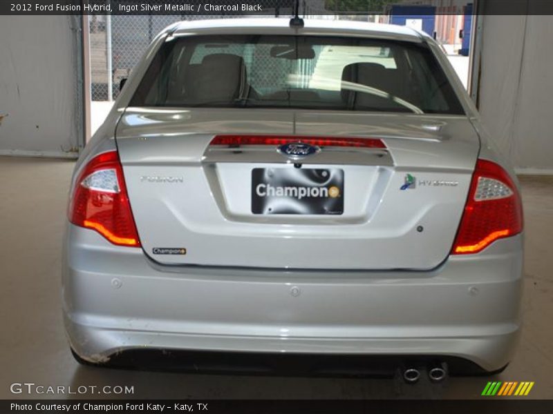 Ingot Silver Metallic / Charcoal Black 2012 Ford Fusion Hybrid