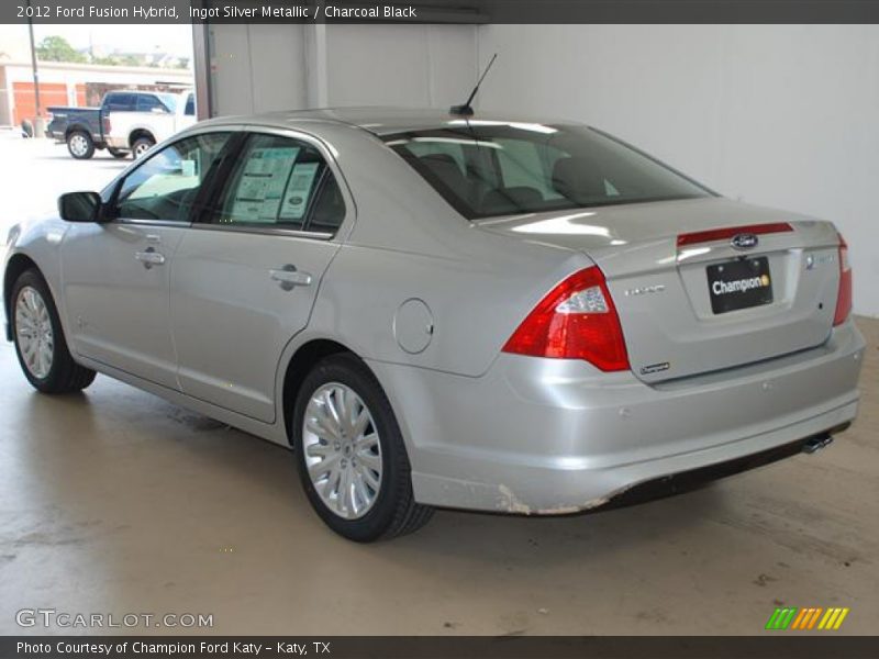 Ingot Silver Metallic / Charcoal Black 2012 Ford Fusion Hybrid