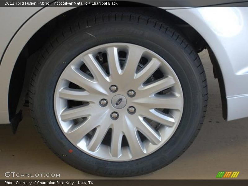 Ingot Silver Metallic / Charcoal Black 2012 Ford Fusion Hybrid