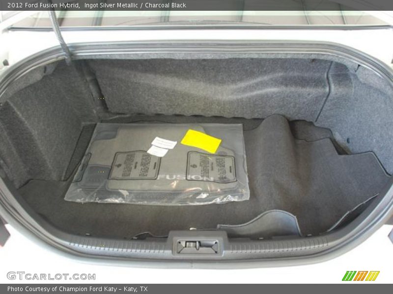 Ingot Silver Metallic / Charcoal Black 2012 Ford Fusion Hybrid