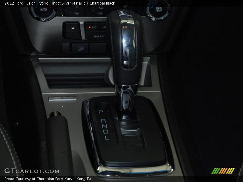 Ingot Silver Metallic / Charcoal Black 2012 Ford Fusion Hybrid