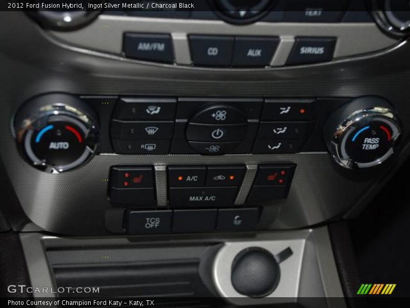 Ingot Silver Metallic / Charcoal Black 2012 Ford Fusion Hybrid