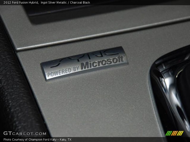 Ingot Silver Metallic / Charcoal Black 2012 Ford Fusion Hybrid