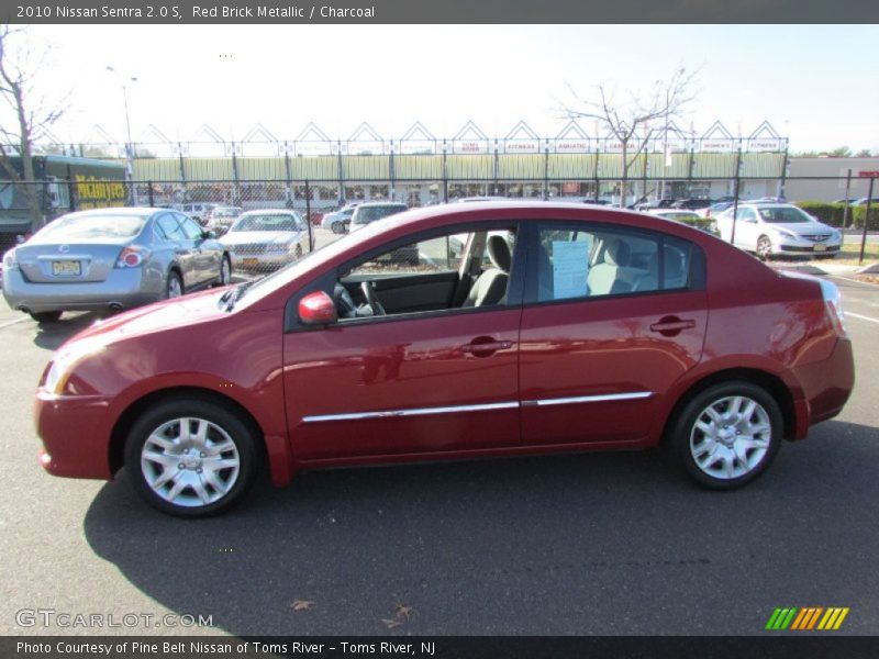 Red Brick Metallic / Charcoal 2010 Nissan Sentra 2.0 S