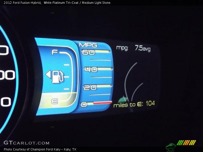  2012 Fusion Hybrid Hybrid Gauges