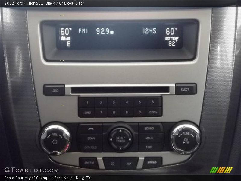 Black / Charcoal Black 2012 Ford Fusion SEL