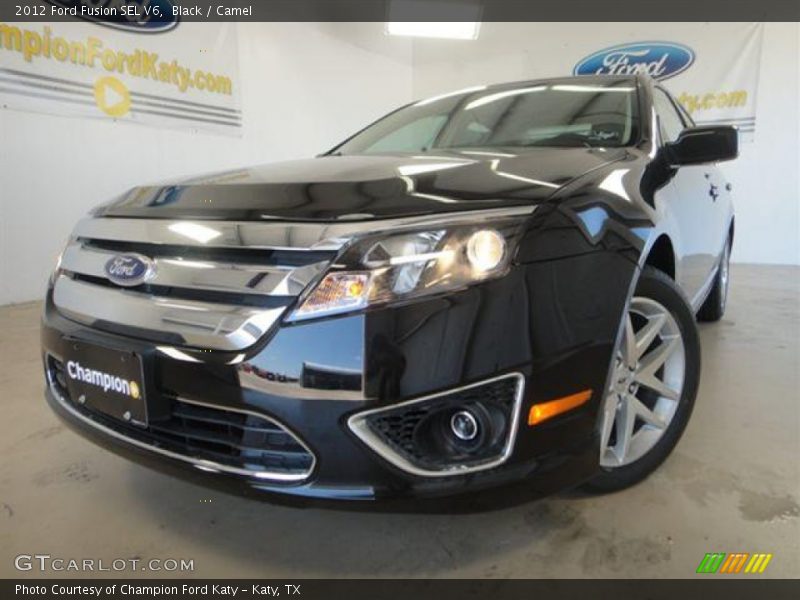 Black / Camel 2012 Ford Fusion SEL V6