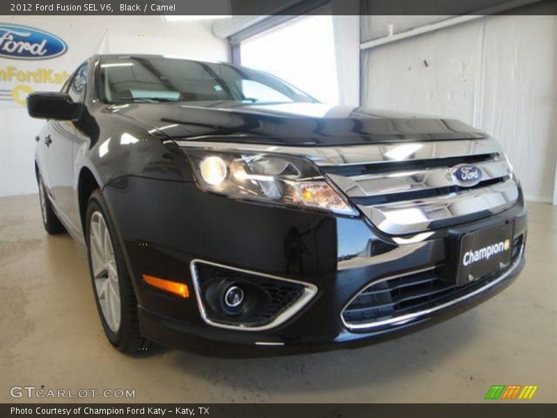 Black / Camel 2012 Ford Fusion SEL V6