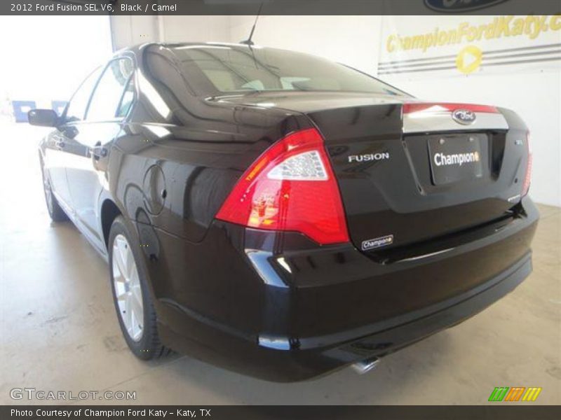 Black / Camel 2012 Ford Fusion SEL V6