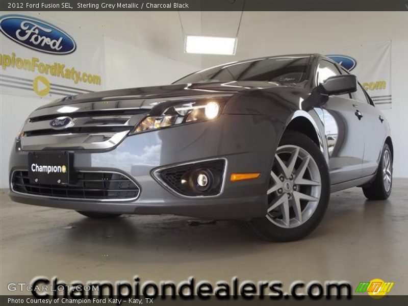 Sterling Grey Metallic / Charcoal Black 2012 Ford Fusion SEL