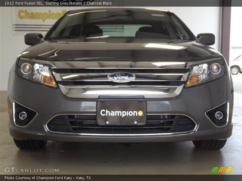 Sterling Grey Metallic / Charcoal Black 2012 Ford Fusion SEL