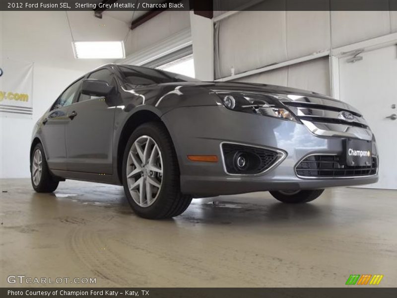 Sterling Grey Metallic / Charcoal Black 2012 Ford Fusion SEL