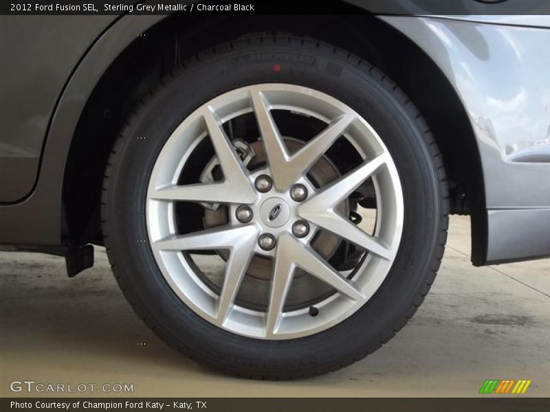 Sterling Grey Metallic / Charcoal Black 2012 Ford Fusion SEL