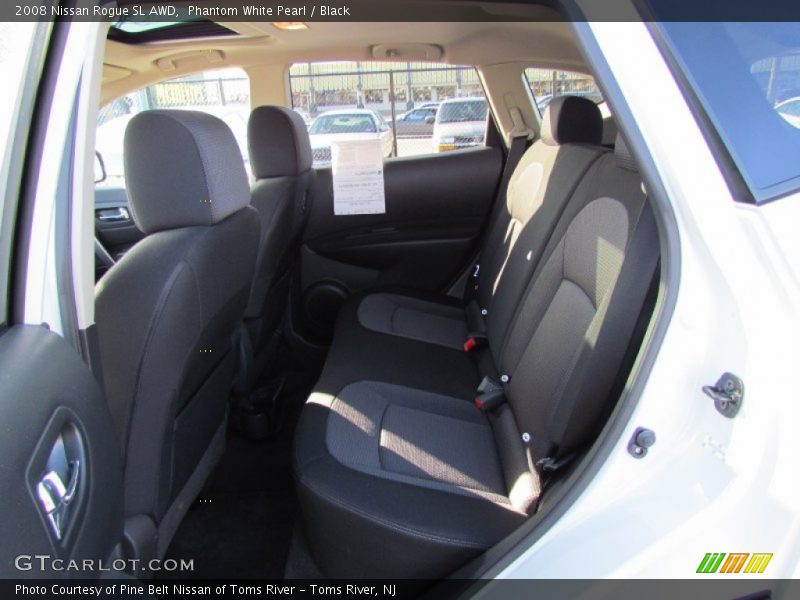 Phantom White Pearl / Black 2008 Nissan Rogue SL AWD
