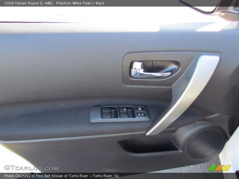 Phantom White Pearl / Black 2008 Nissan Rogue SL AWD