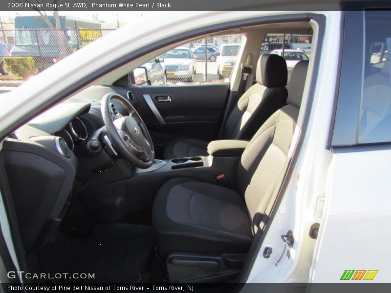 Phantom White Pearl / Black 2008 Nissan Rogue SL AWD
