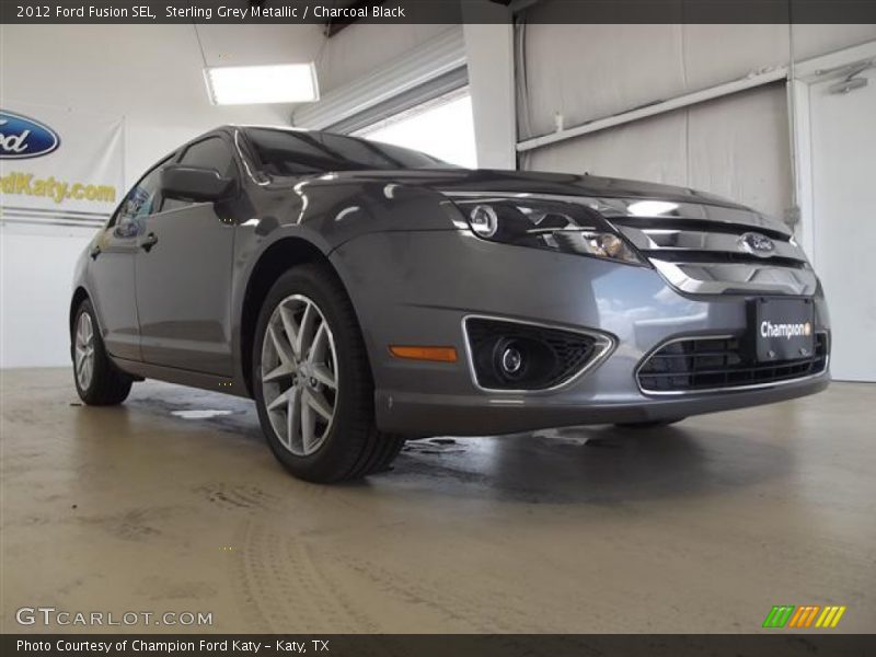 Sterling Grey Metallic / Charcoal Black 2012 Ford Fusion SEL