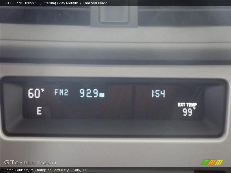 Sterling Grey Metallic / Charcoal Black 2012 Ford Fusion SEL