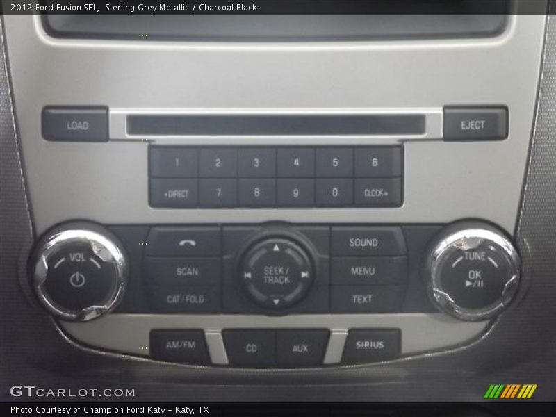 Sterling Grey Metallic / Charcoal Black 2012 Ford Fusion SEL