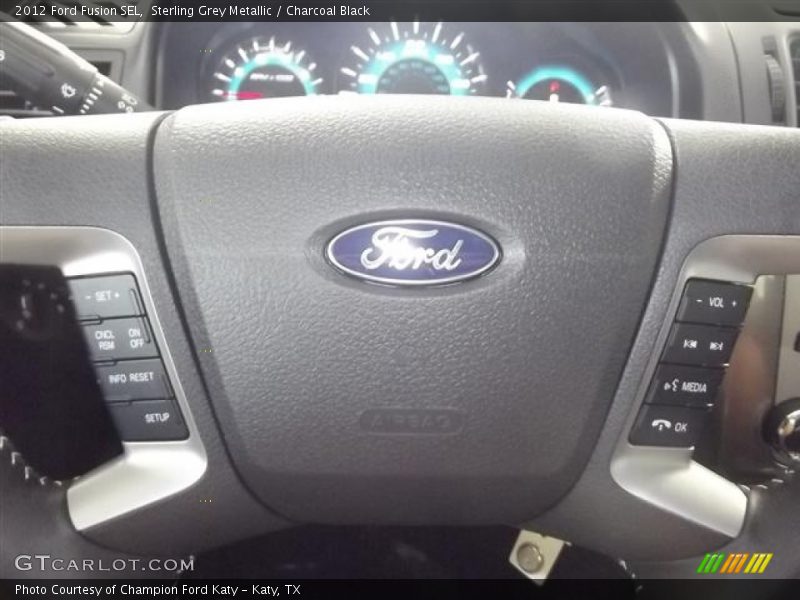 Sterling Grey Metallic / Charcoal Black 2012 Ford Fusion SEL