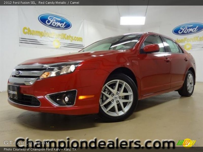 Red Candy Metallic / Camel 2012 Ford Fusion SEL