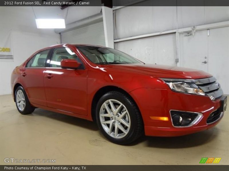 Red Candy Metallic / Camel 2012 Ford Fusion SEL