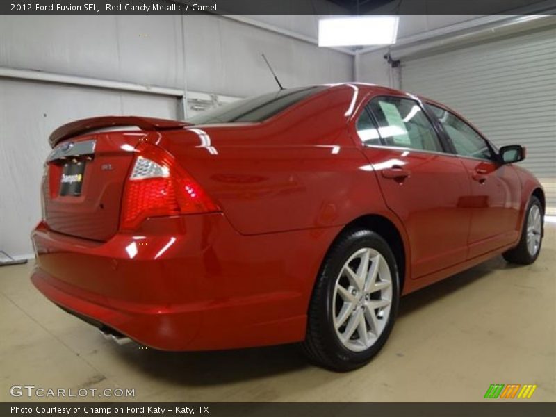 Red Candy Metallic / Camel 2012 Ford Fusion SEL