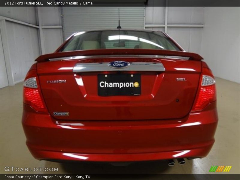 Red Candy Metallic / Camel 2012 Ford Fusion SEL