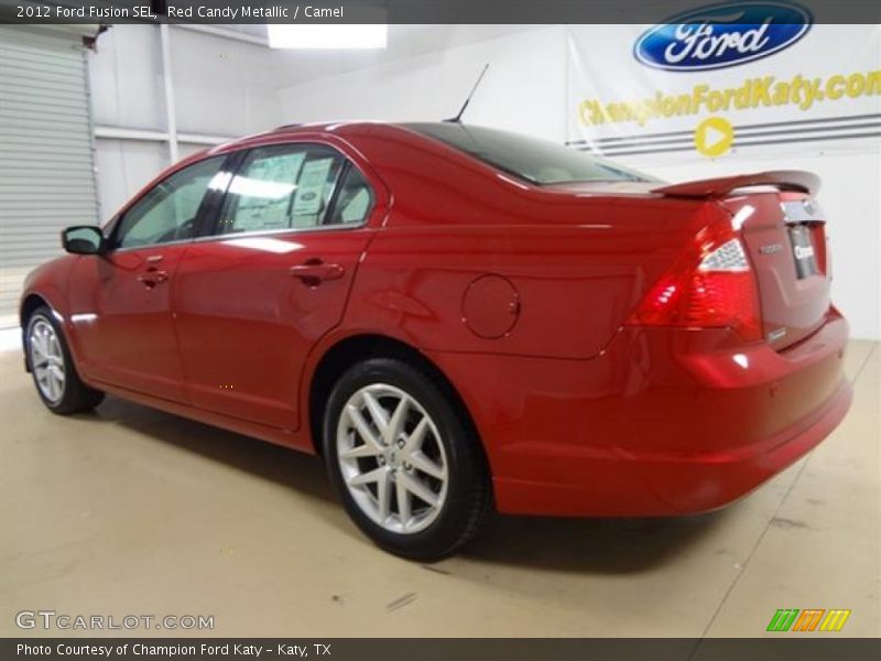 Red Candy Metallic / Camel 2012 Ford Fusion SEL