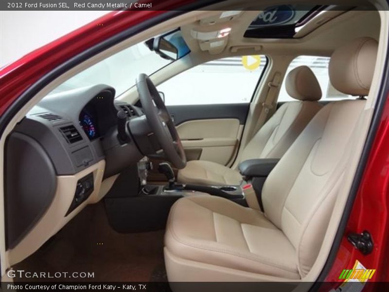 Red Candy Metallic / Camel 2012 Ford Fusion SEL